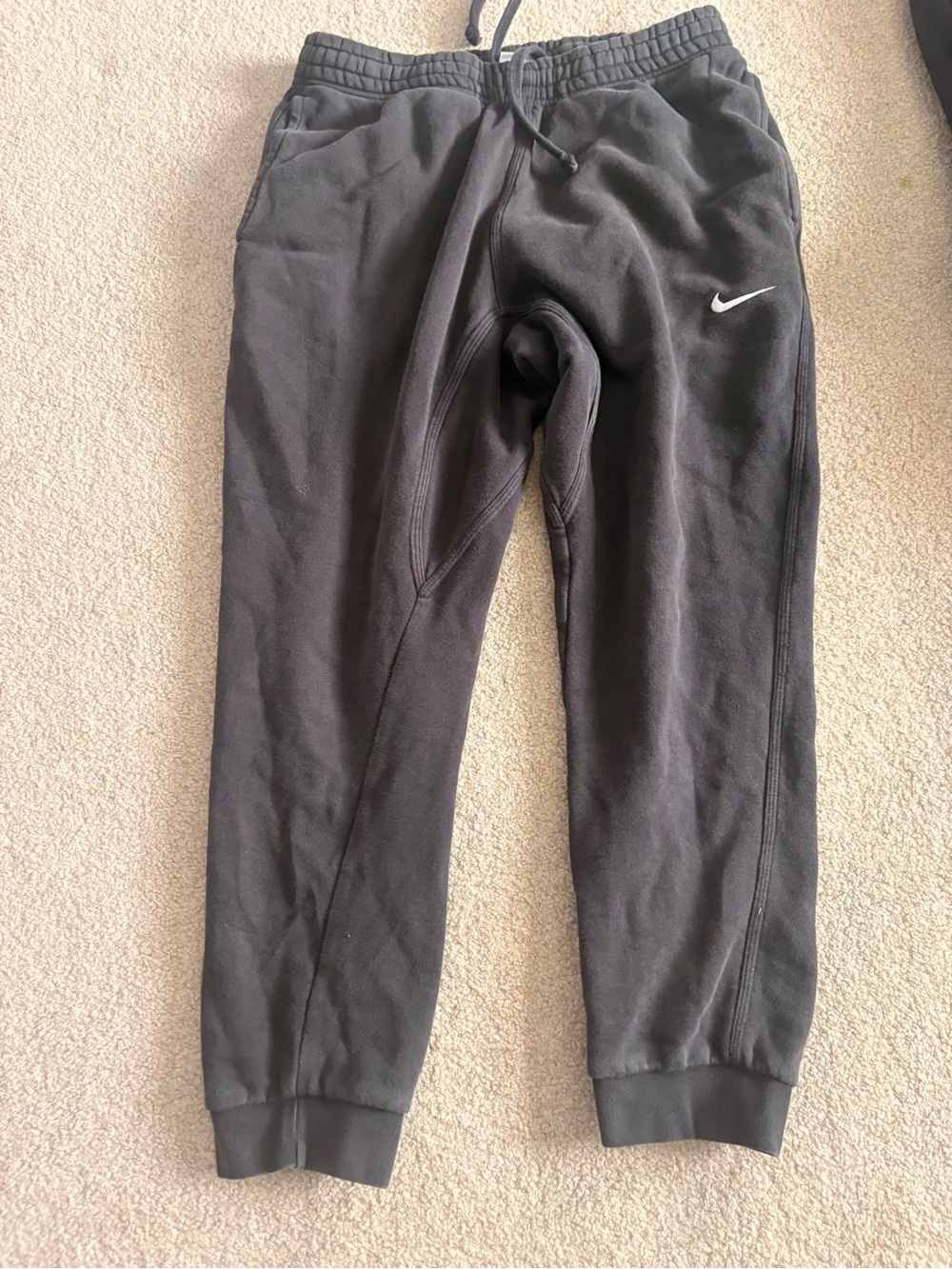Nike Black Men's Jogger Sweatpants with Drawstring
